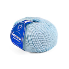 422 Пряжа Campolmi Filati Georgia, 50г - 200м, світло-блактний, 50% вовна меринос, 50% акрил