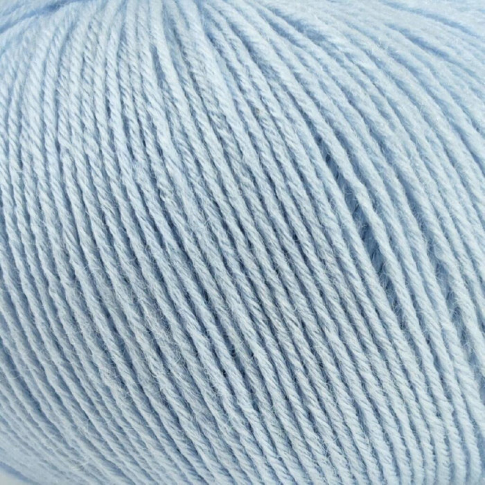 422 Пряжа Campolmi Filati Georgia, 50г - 200м, світло-блактний, 50% вовна меринос, 50% акрил