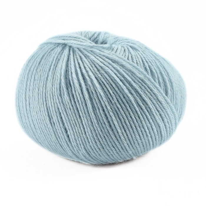 422 Пряжа Campolmi Filati Svezia, 100г - 250м, блакитний, 50% вовна, 50% акрил