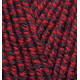 DUE603 Пряжа SuperLana Midi 100гр - 170м (Чорно-червоний) Alize(Знятий з виробництва)