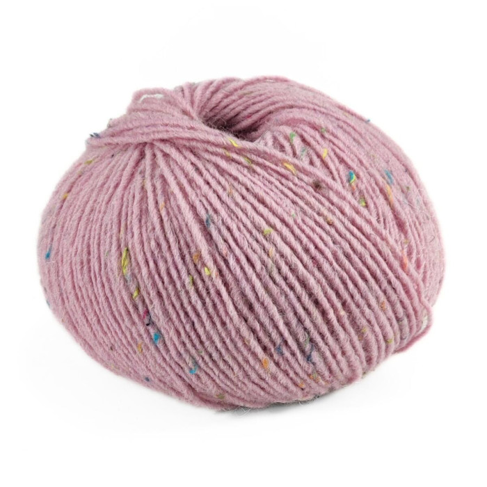 423 Пряжа Campolmi Filati Tweed, 100г - 250м, блідо-рожевий, 50% вовна, 50% акрил