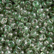 48055 10/0 чеський бісер Preciosa, 50 г, зелений, кристальний глянцевий