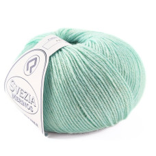 424 Пряжа Campolmi Filati Svezia, 100г - 250м, ніжно-бірюзовий, 50% вовна, 50% акрил