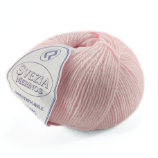 425 Пряжа Campolmi Filati Svezia, 100г - 250м, ніжно-рожевий, 50% вовна, 50% акрил