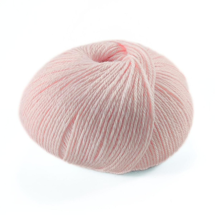 425 Пряжа Campolmi Filati Svezia, 100г - 250м, ніжно-рожевий, 50% вовна, 50% акрил