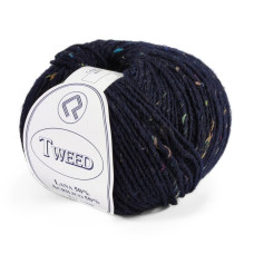 425 Пряжа Campolmi Filati Tweed, 100г - 250м, кобальт, 50% вовна, 50% акрил