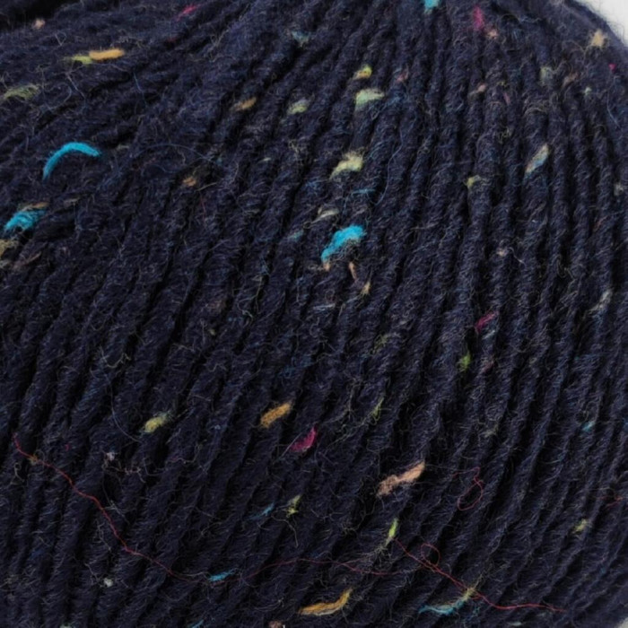 425 Пряжа Campolmi Filati Tweed, 100г - 250м, кобальт, 50% вовна, 50% акрил