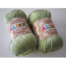 385 Пряжа Forever crochet 50гр - 300м (Світло-зелений) Alize(Знятий з виробництва)