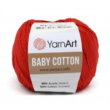 426 Пряжа Baby Cotton 50гр - 165 м (червоний). YarnArt