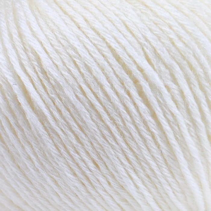 426 Пряжа Campolmi Filati Georgia, 50г - 200м, білий, 50% вовна меринос, 50% акрил