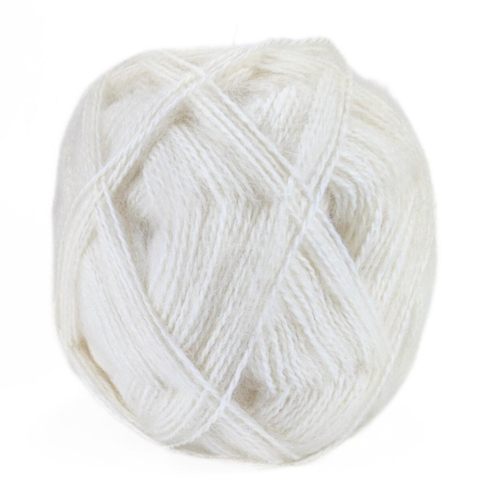 426 Пряжа Mondial Alveare, 200г - 520м, молочний, 35% мохер, 65% мікрофібра PC