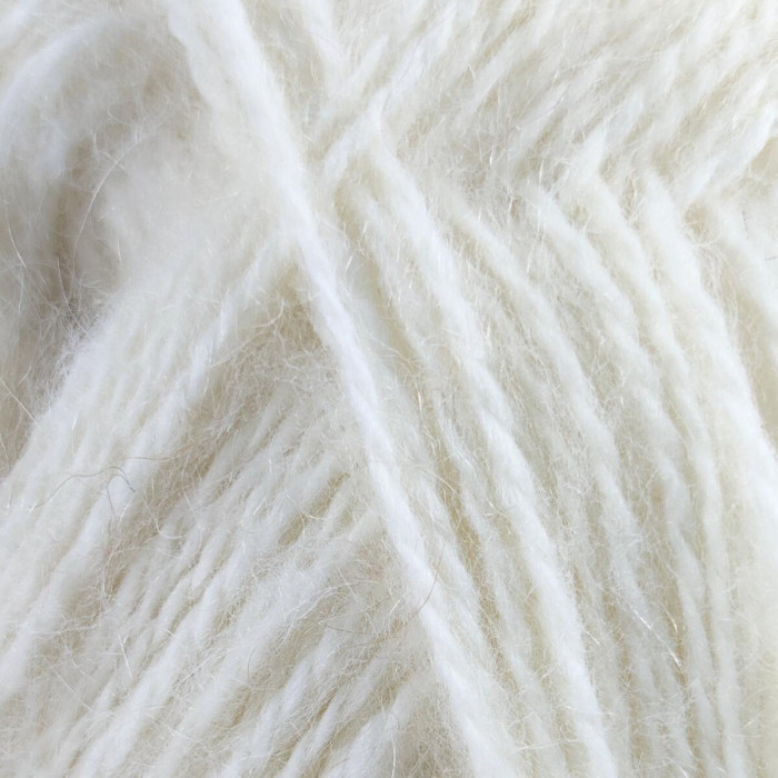 426 Пряжа Mondial Alveare, 200г - 520м, молочний, 35% мохер, 65% мікрофібра PC