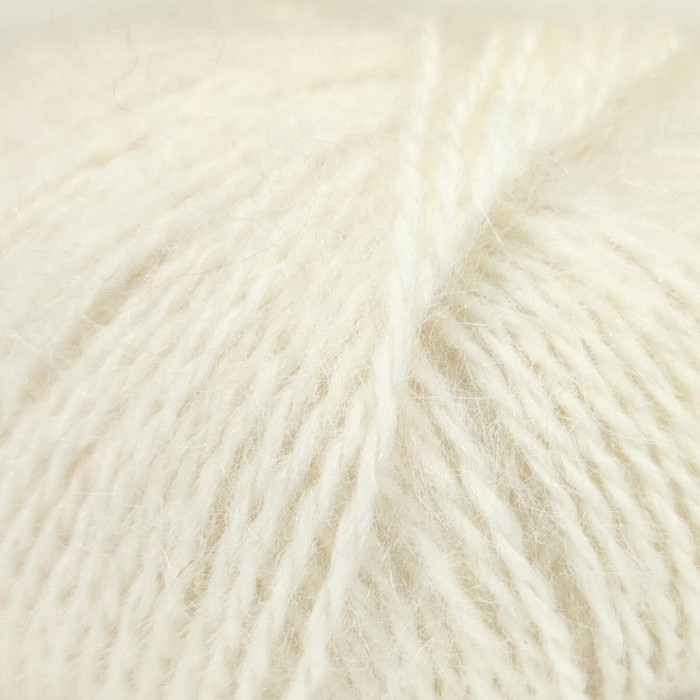 426 Пряжа Mondial Dolce Mohair, 50г - 150м, молочний, 60% кід мохер, 40% акрил