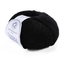 428 Пряжа Campolmi Filati Svezia, 100г - 250м, чорний, 50% вовна, 50% акрил