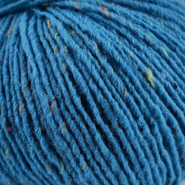 428 Пряжа Campolmi Filati Tweed, 100г - 250м, яскраво-блакитний, 50% вовна, 50% акрил