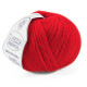 429 Пряжа Campolmi Filati Svezia, 100г - 250м, яскраво-червоний, 50% вовна, 50% акрил