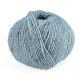 429 Пряжа Campolmi Filati Tweed, 100г - 250м, блакитна крига, 50% вовна, 50% акрил