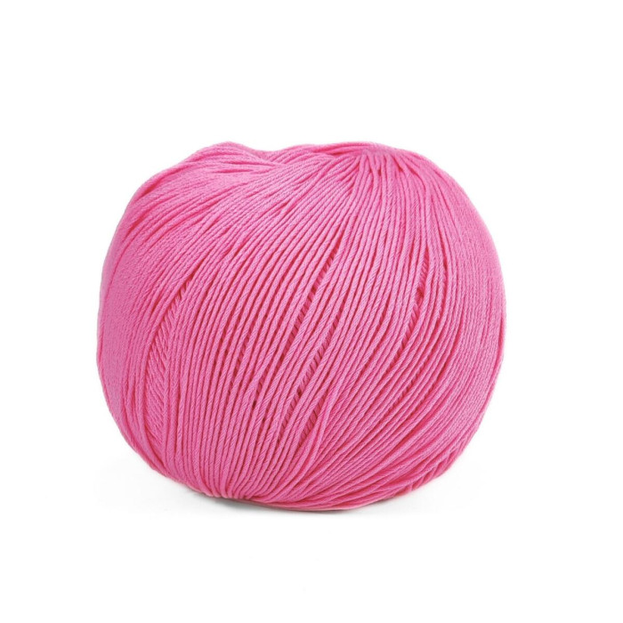 43 Пряжа Adriafil Alterego Filato, 150г - 385м, рожевий, 100% мерсенізована бавовна