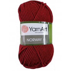 43 Пряжа Norway 100гр - 105м (Бордовий) YarnArt