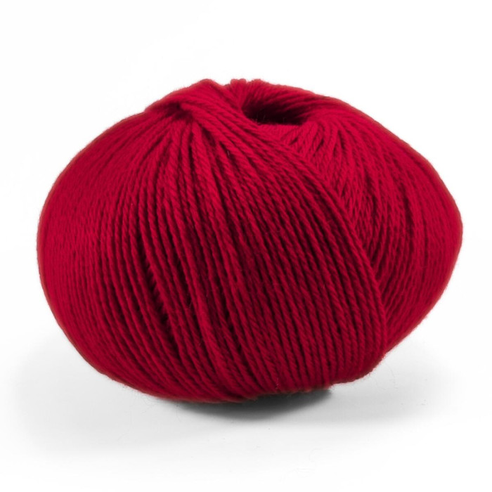 430 Пряжа Campolmi Filati Svezia, 100г - 250м, червоний, 50% вовна, 50% акрил