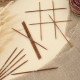 43027 KnitPro Спиці шкарпеткові Ginger Cubics 6 мм -20 см, деревина берези