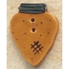 43046 Mill Hill Ґудзик Gold Christmas Bulb, кераміка