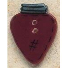 43048 Mill Hill Ґудзик Red Christmas Bulb, кераміка