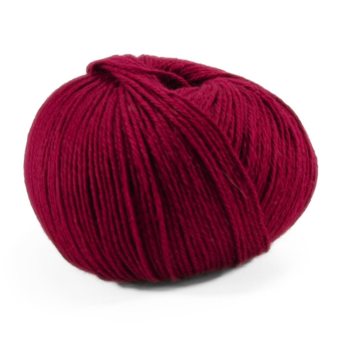 431 Пряжа Campolmi Filati Svezia, 100г - 250м, вишневий, 50% вовна, 50% акрил