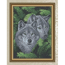 VKA3068 Вовки в лісі. ArtSolo. Схема для вишивання бісером