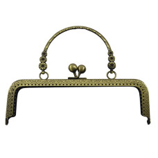 432580 бронза 30 VINTAGE METAL CLASP Фермуар для сумки 20 см, бронза, Circulo