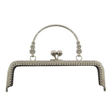 432580 срібло 10 VINTAGE METAL CLASP Фермуар для сумки 20 см, срібло, Circulo