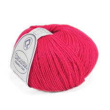 433 Пряжа Campolmi Filati Georgia, 50г - 200м, яскраво-кораловий, 50% вовна меринос, 50% акрил