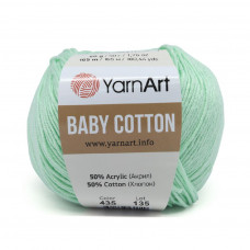 435 Пряжа Baby Cotton 50гр - 165 м (м`ятний). YarnArt