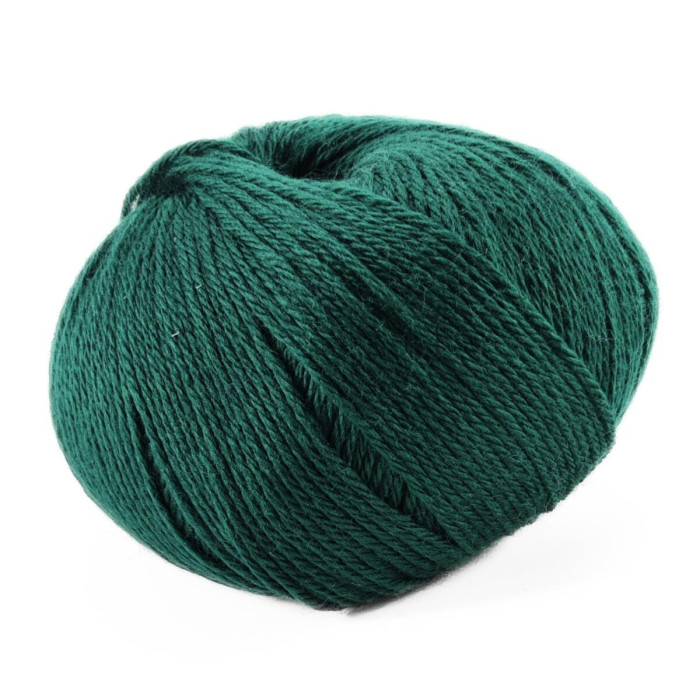 436 Пряжа Campolmi Filati Svezia, 100г - 250м, яскраво-зелений, 50% вовна, 50% акрил