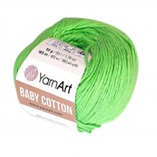 438 Пряжа Baby Cotton 50гр - 165 м (салатовий). YarnArt