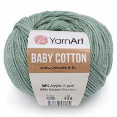 439 Пряжа Baby Cotton 50гр - 165 м (морський). YarnArt
