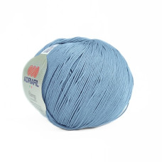 44 Пряжа Adriafil Alterego Filato, 150г - 385м, крижано-блакитний, 100% мерсенізована бавовна