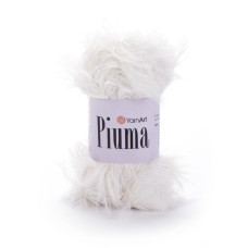 4402 Пряжа Piuma 50г-100м (брудно-білий). YarnArt