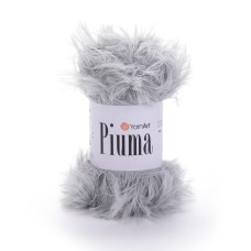 4406 Пряжа Piuma 50г-100м (світло-сірий). YarnArt