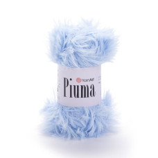 4408 Пряжа Piuma 50г-100м (блакитний). YarnArt