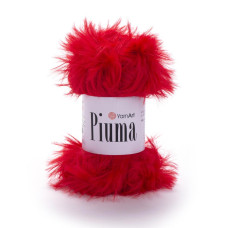 4414 Пряжа Piuma 50г-100м (червоний). YarnArt