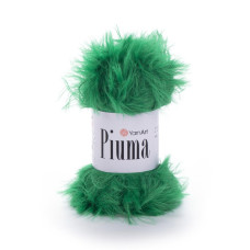4416 Пряжа Piuma 50г-100м (яскраво-зелений). YarnArt