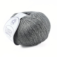 442 Пряжа Campolmi Filati Svezia, 100г - 250м, світло-сірий, 50% вовна, 50% акрил