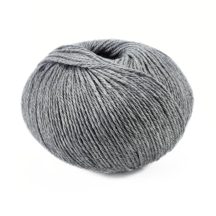 442 Пряжа Campolmi Filati Svezia, 100г - 250м, світло-сірий, 50% вовна, 50% акрил