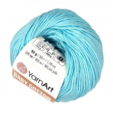 446 Пряжа Baby Cotton 50гр - 165 м (світло-блакитний). YarnArt