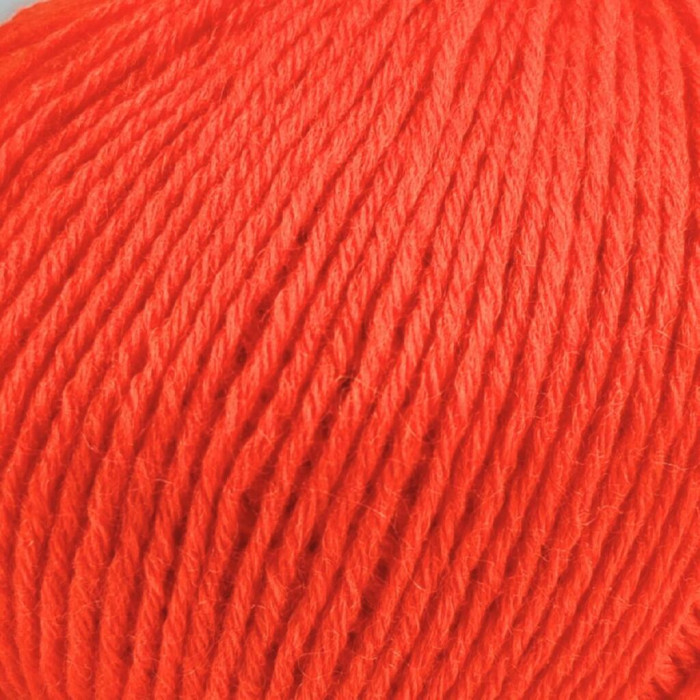 446 Пряжа Campolmi Filati Georgia, 50г - 200м, помаранчевий, 50% вовна меринос, 50% акрил