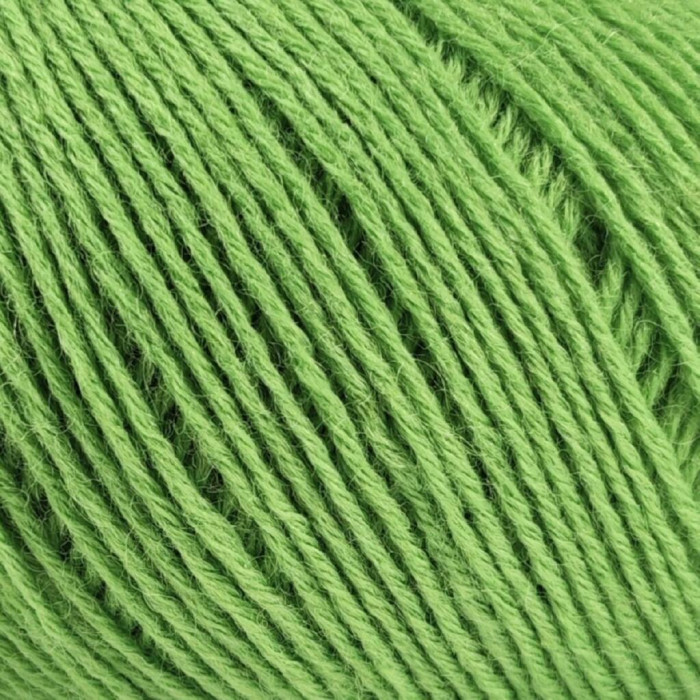448 Пряжа Campolmi Filati Georgia, 50г - 200м, салатовий, 50% вовна меринос, 50% акрил