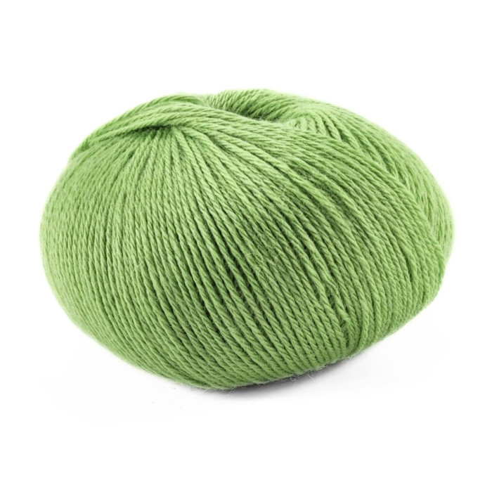 448 Пряжа Campolmi Filati Svezia, 100г - 250м, зелений, 50% вовна, 50% акрил