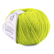 449 Пряжа Campolmi Filati Svezia, 100г - 250м, яскраво-фісташковий, 50% вовна, 50% акрил