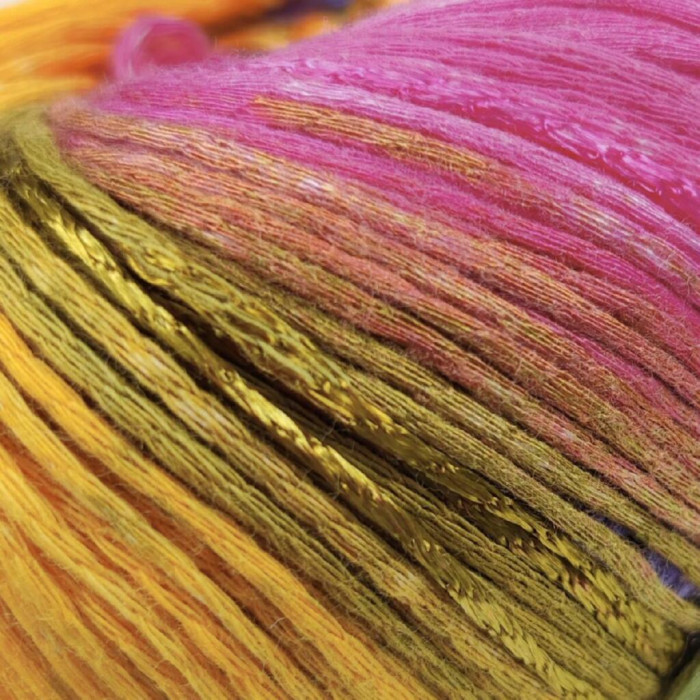 45 Пряжа Adriafil Viceversa, 50г - 155м, різнокольоровий меланж, 42% бавовна, 58% віскоза